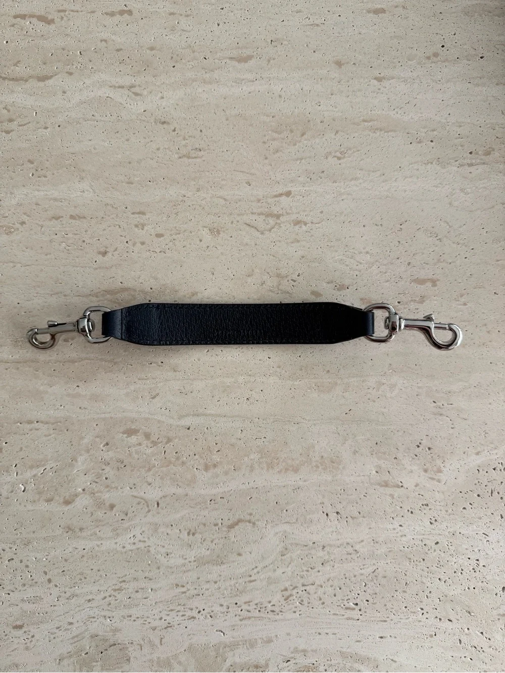 NWT Gucci Blue Leather Trolley Strap With Silver Hardware